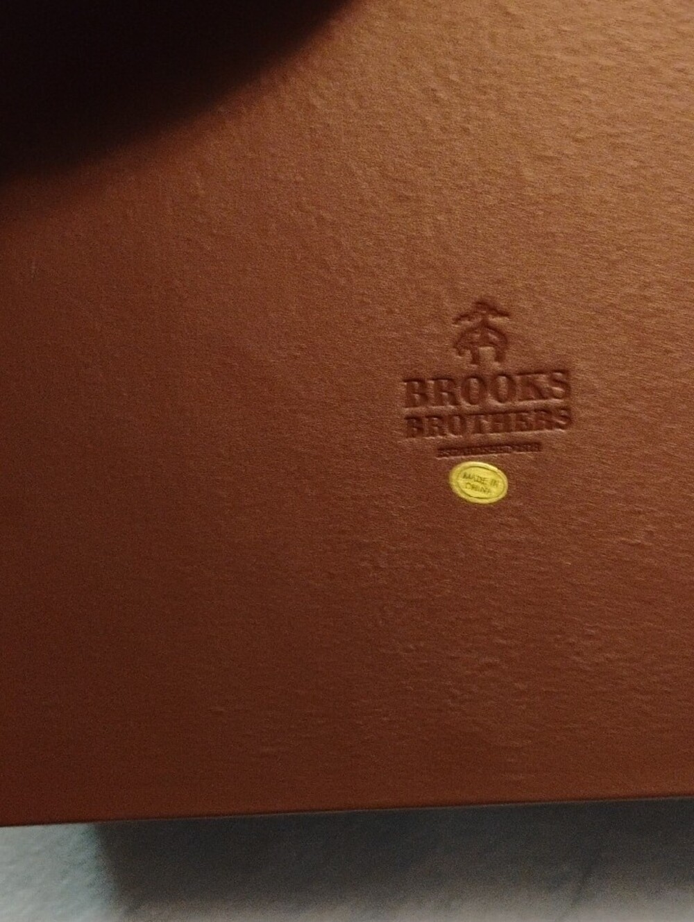 Brooks Brothers Brown Leather Watch Storage Box with Clear Top - Picture 5 of 5